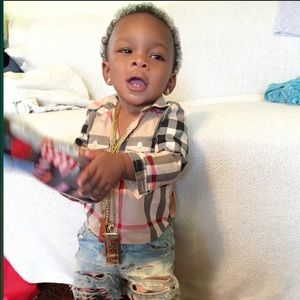 SOLD!! Baby Burberry button up shirt. Size 2Y